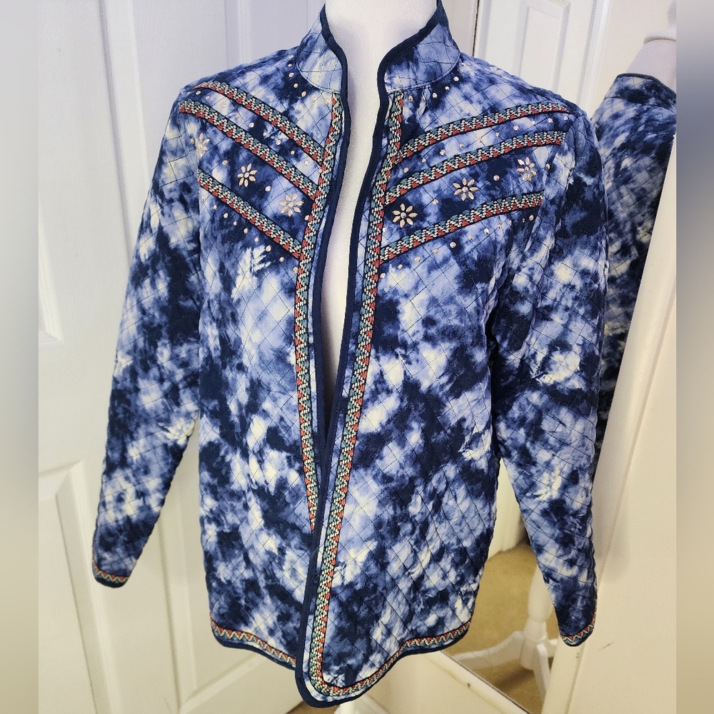 Alfred Dunner Quilted Jacket Size Small